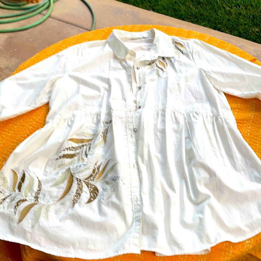 Anthropology Holding Horses painters smock